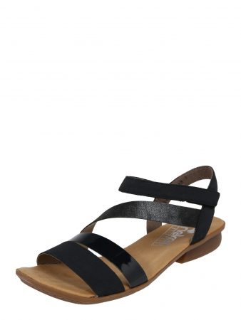 RIEKER Sandale cu beretă  negru