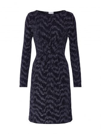 VILA Rochie 'VIWIPY L/S DRESS'  negru / argintiu