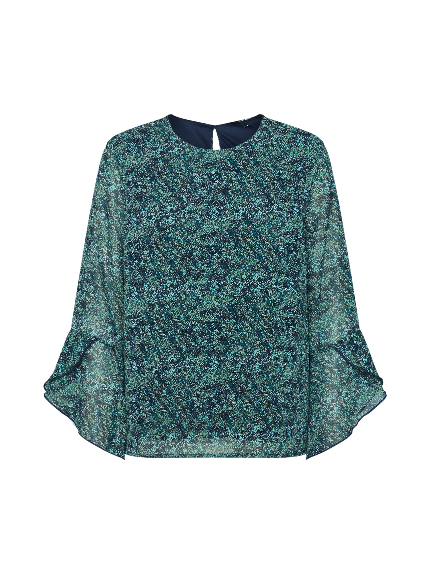 VERO MODA Bluză  culori mixte / albastru noapte / verde