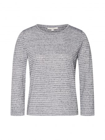 TOM TAILOR DENIM Tricou  gri amestecat / alb