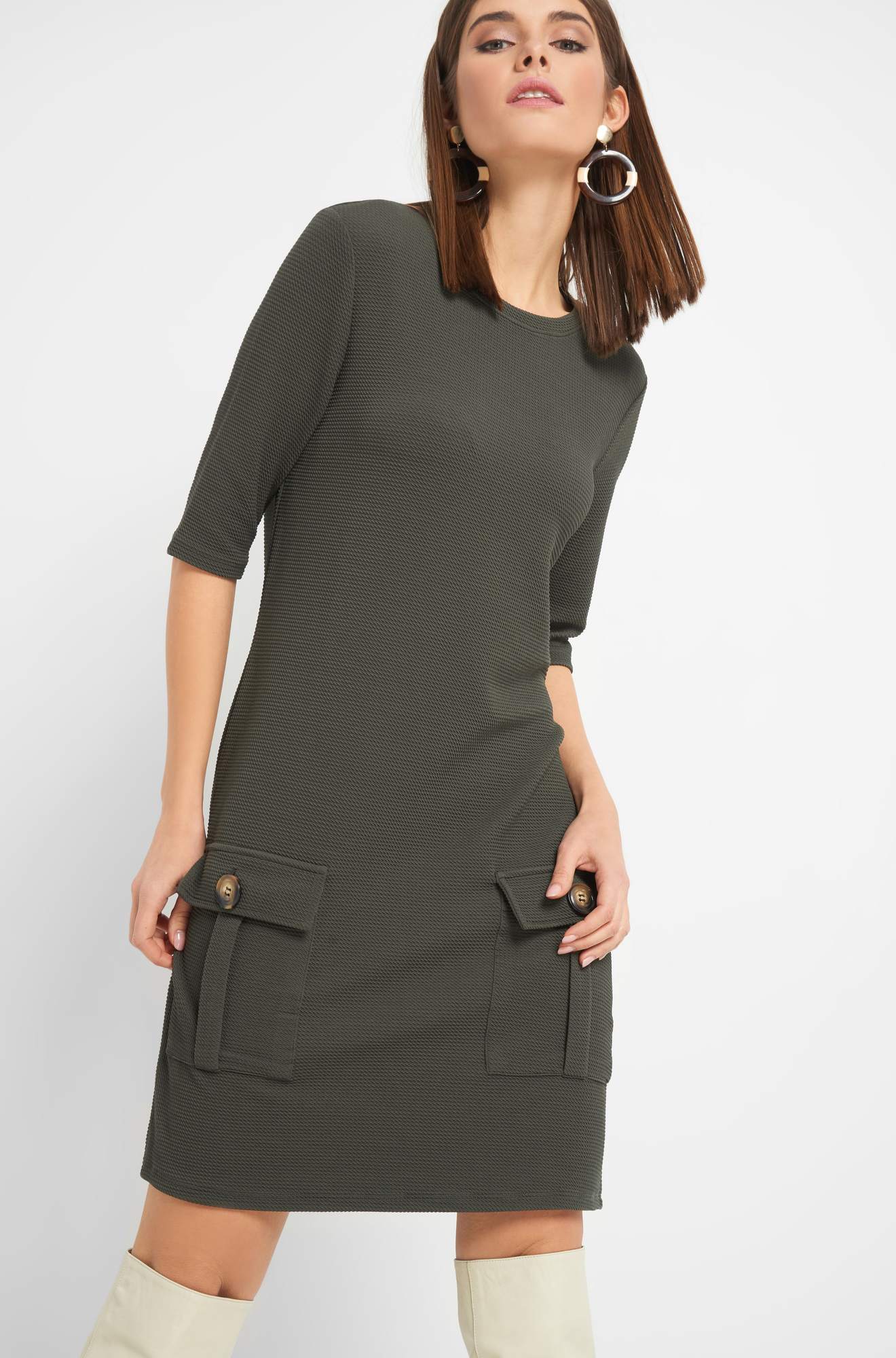 Rochie cu buzunare mari