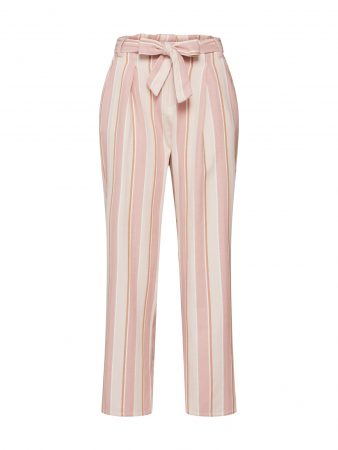 Amuse Society Pantaloni cutați 'Bay Bay'  roz / alb natural