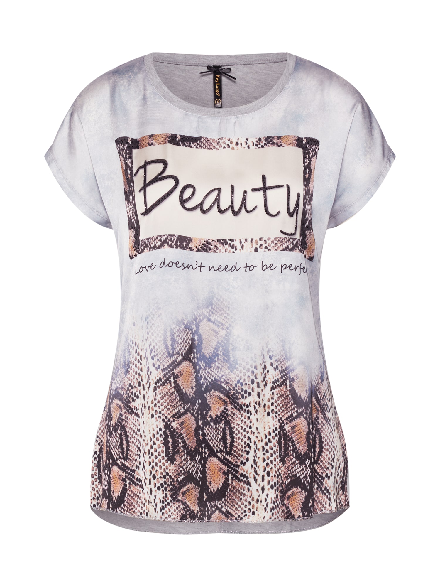 Key Largo Tricou 'NICE'  culori mixte / argintiu