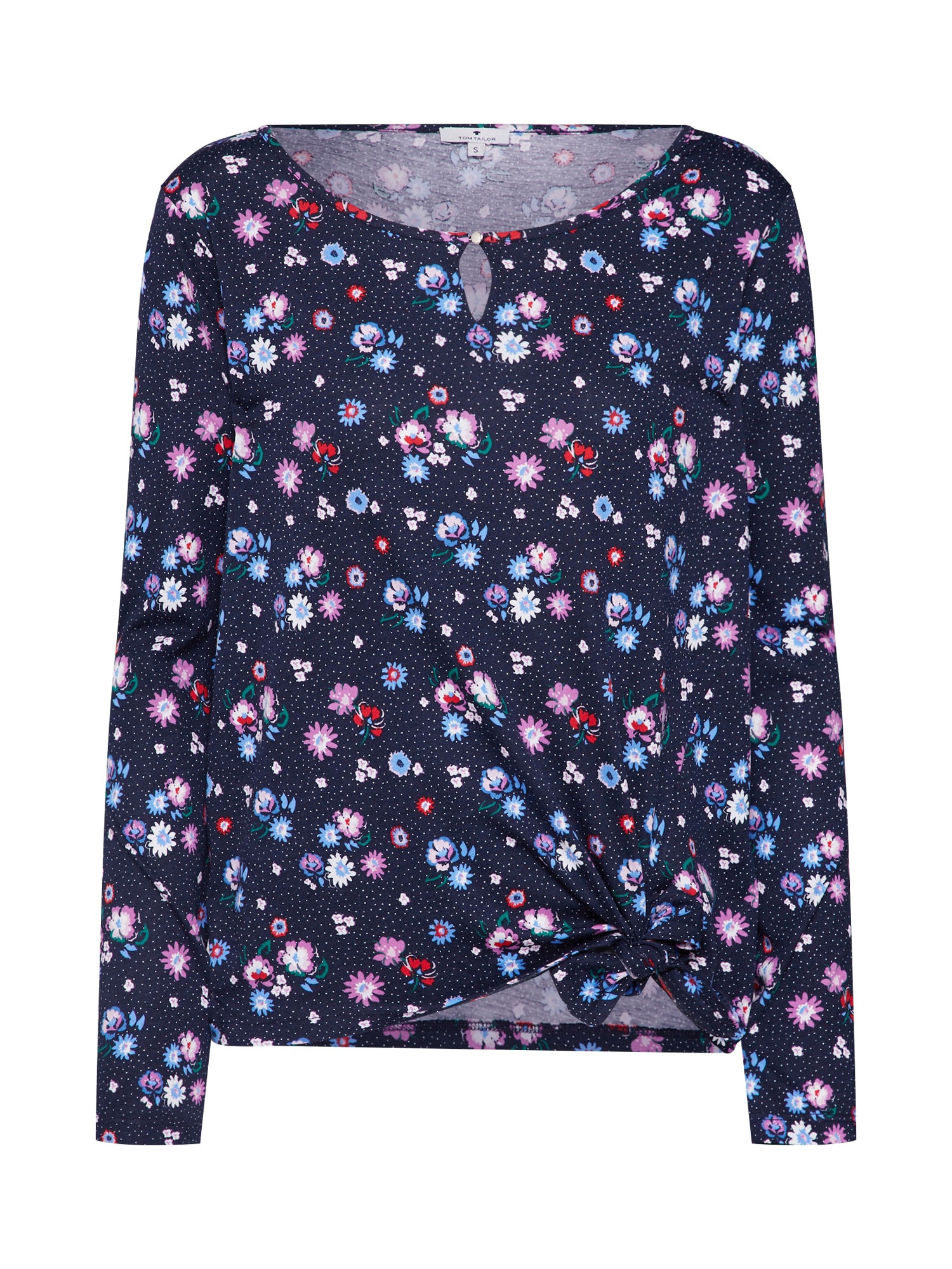 TOM TAILOR Tricou navy / albastru deschis / mov / cranberry / alb