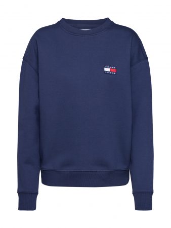 Tommy Jeans Bluză de molton 'Badge Crew'  navy