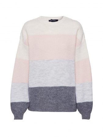 NEW LOOK Pulover 'COLOUR BLOCK JUMPER'  gri deschis / gri închis / roz