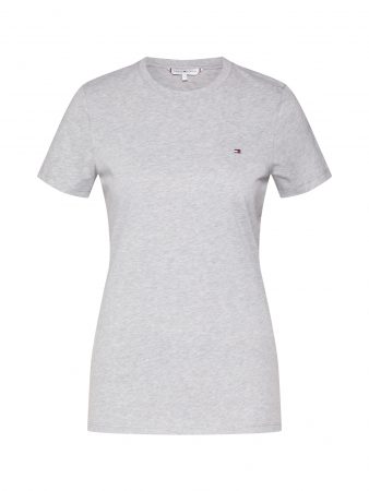 TOMMY HILFIGER Tricou 'ZA NEW C-NK TOP SS'  gri deschis / gri amestecat