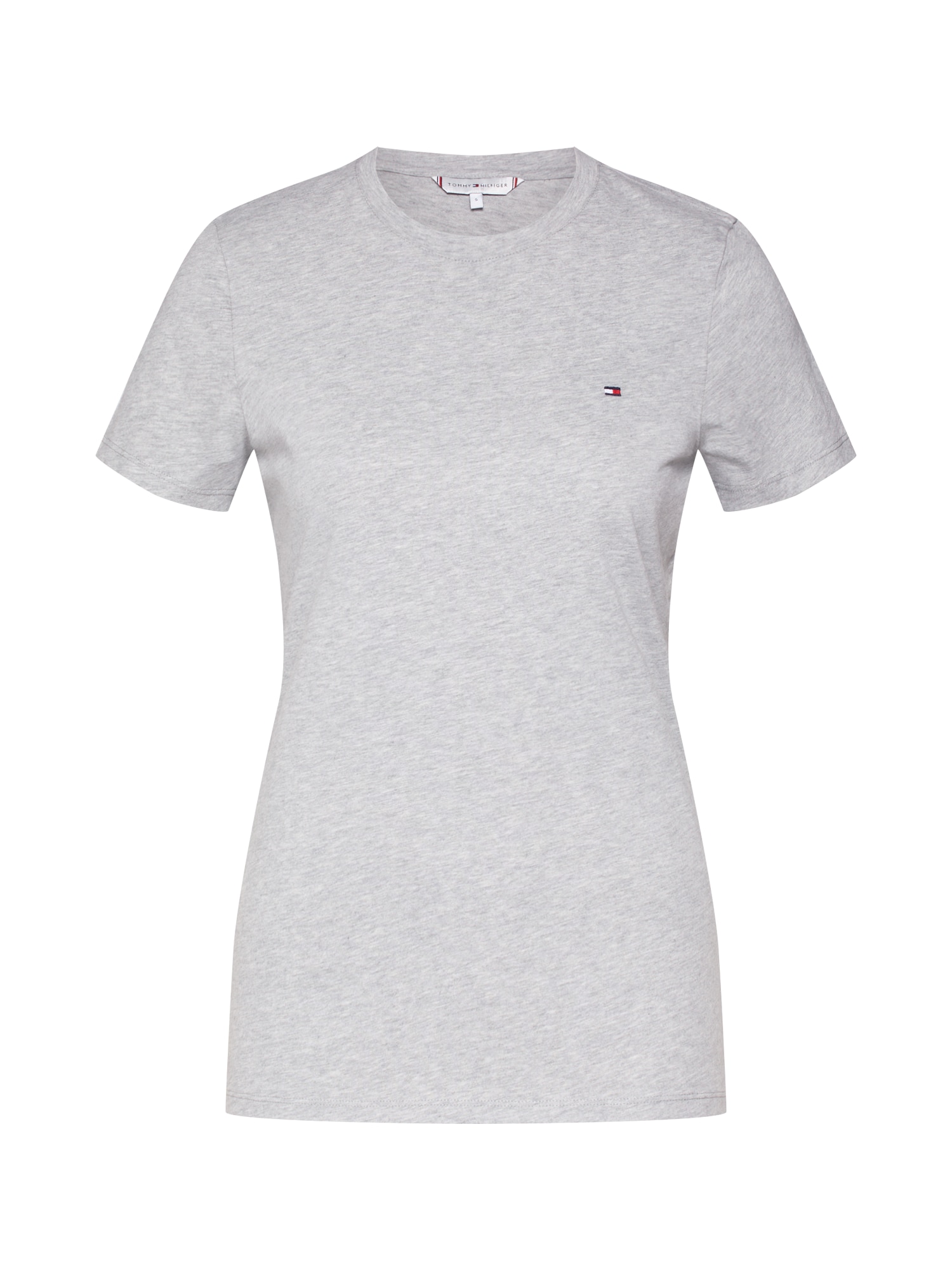 TOMMY HILFIGER Tricou 'ZA NEW C-NK TOP SS'  gri deschis / gri amestecat