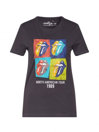 ONLY Tricou 'onlrolling STONES REG s/s TOP BOX JRS'  gri închis