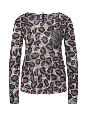 Key Largo Tricou 'FINA'  culori de noroi / gri argintiu / negru