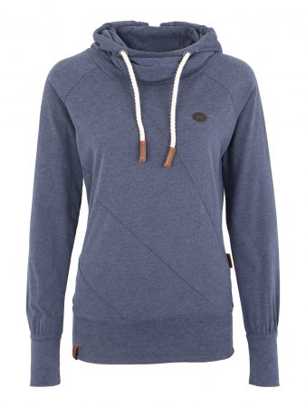 Naketano Bluză de molton 'Mandy'  albastru porumbel / alb