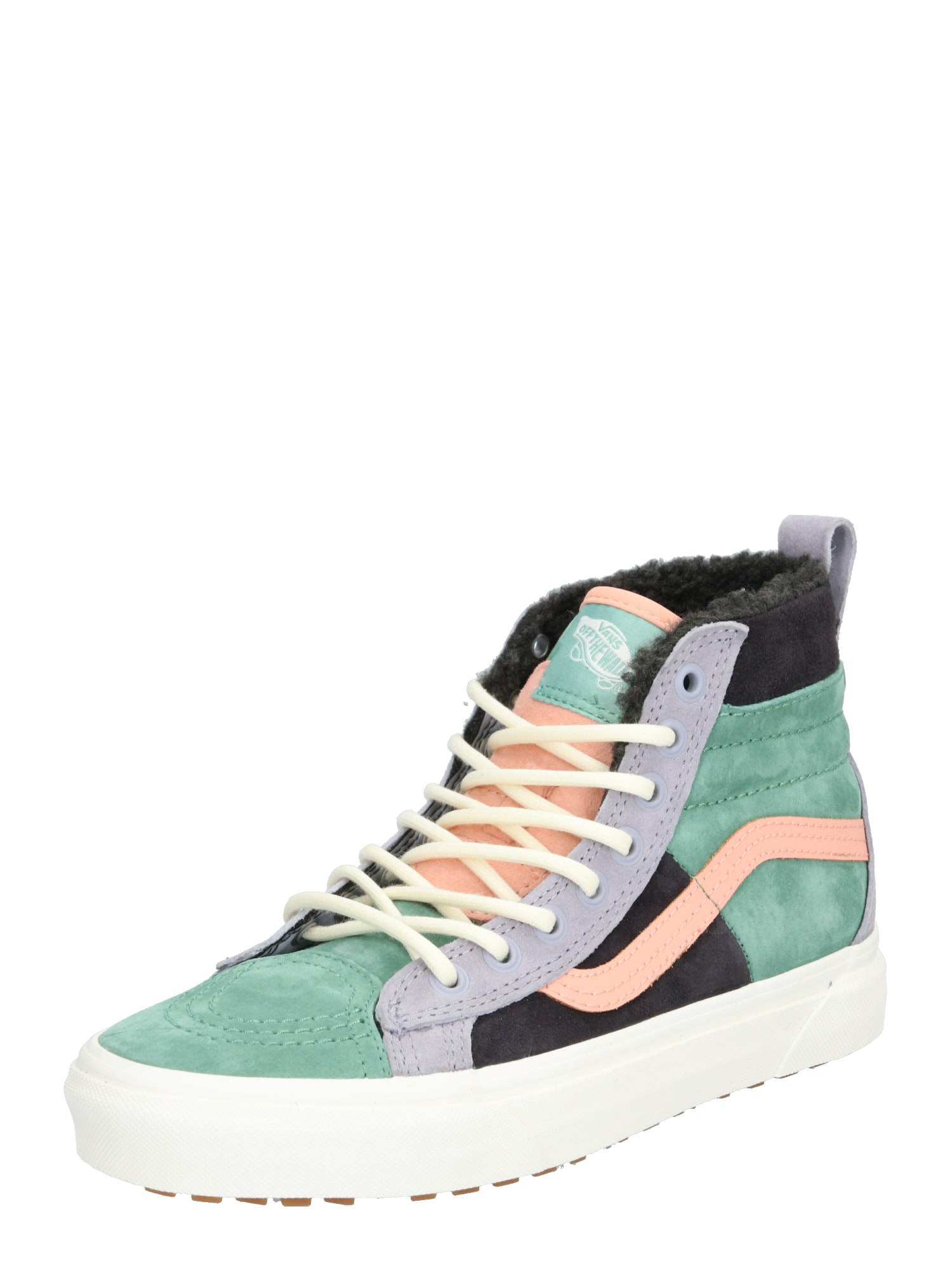 VANS Sneaker înalt  verde iarbă / caisă / negru
