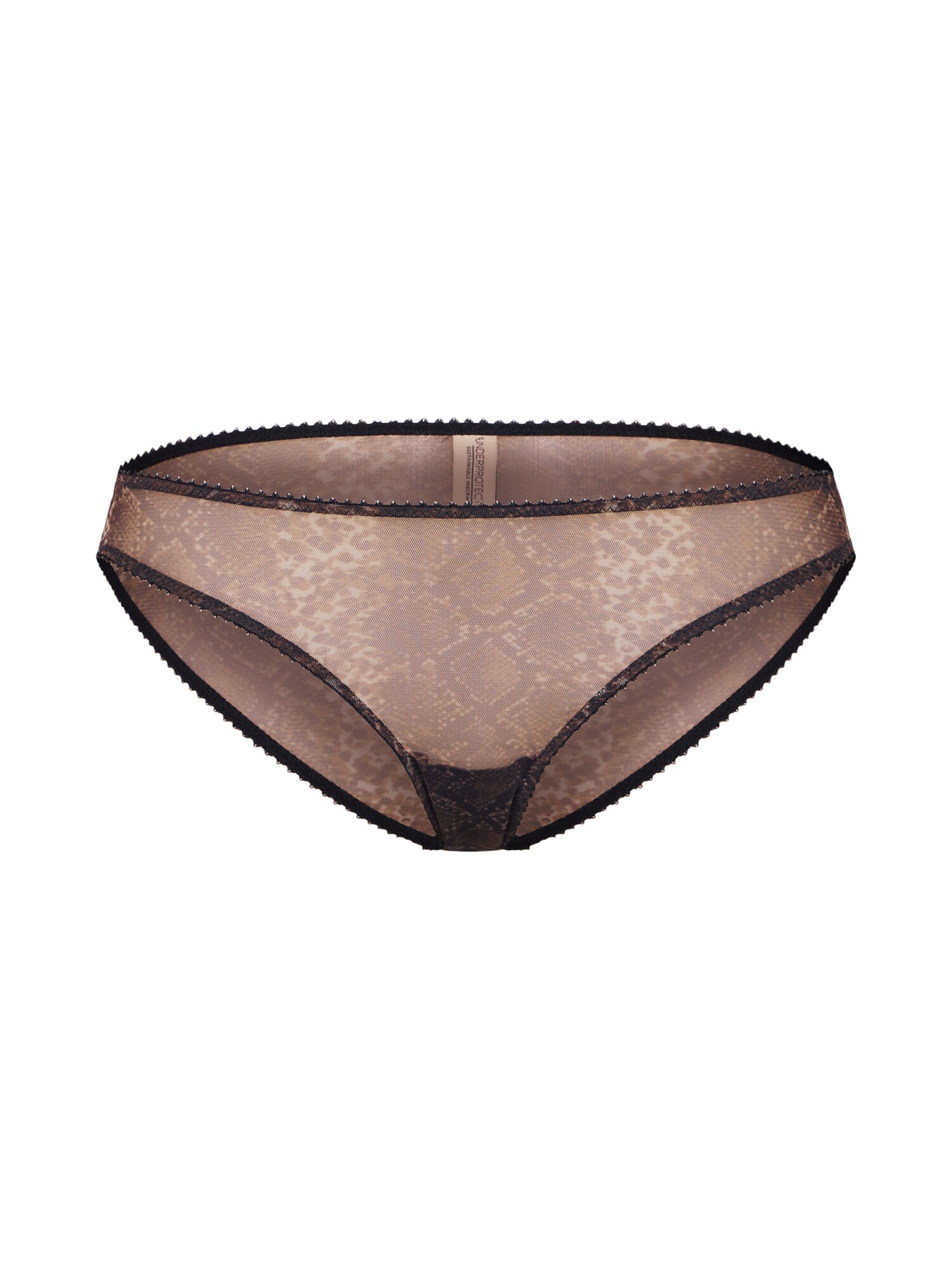 Underprotection Slip 'melina'  maro / negru