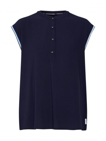 Marc O'Polo DENIM Bluză  albastru închis / alb
