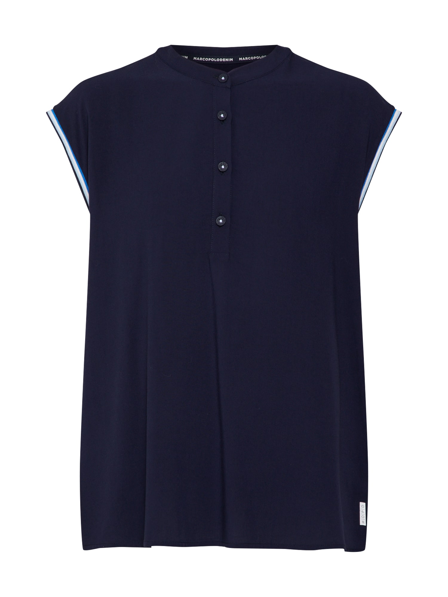 Marc O'Polo DENIM Bluză  albastru închis / alb