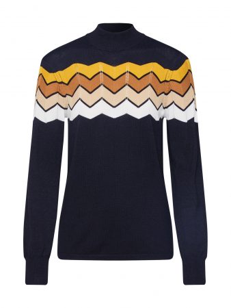 SISTERS POINT Pulover 'HOTTI-ZIG'  culori mixte / negru