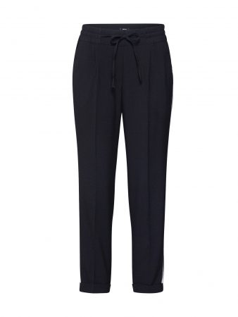 OPUS Pantaloni 'Melosa pin'  negru / alb