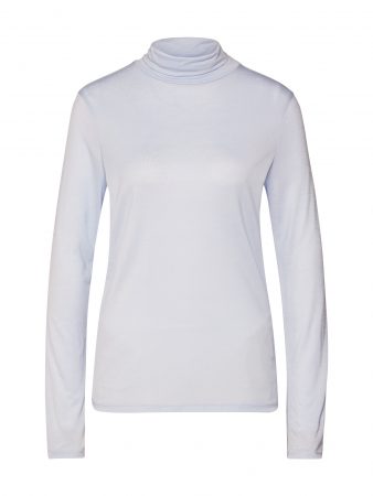 Filippa K Tricou 'Tencel Polo Neck Top'  albastru deschis