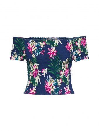 Urban Classics Tricou 'Ladies AOP'  albastru / culori mixte