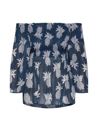 CATWALK JUNKIE Bluză  navy / alb