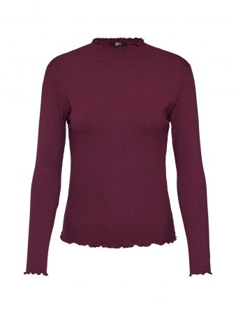 CATWALK JUNKIE Tricou 'LS KATE'  roșu vin