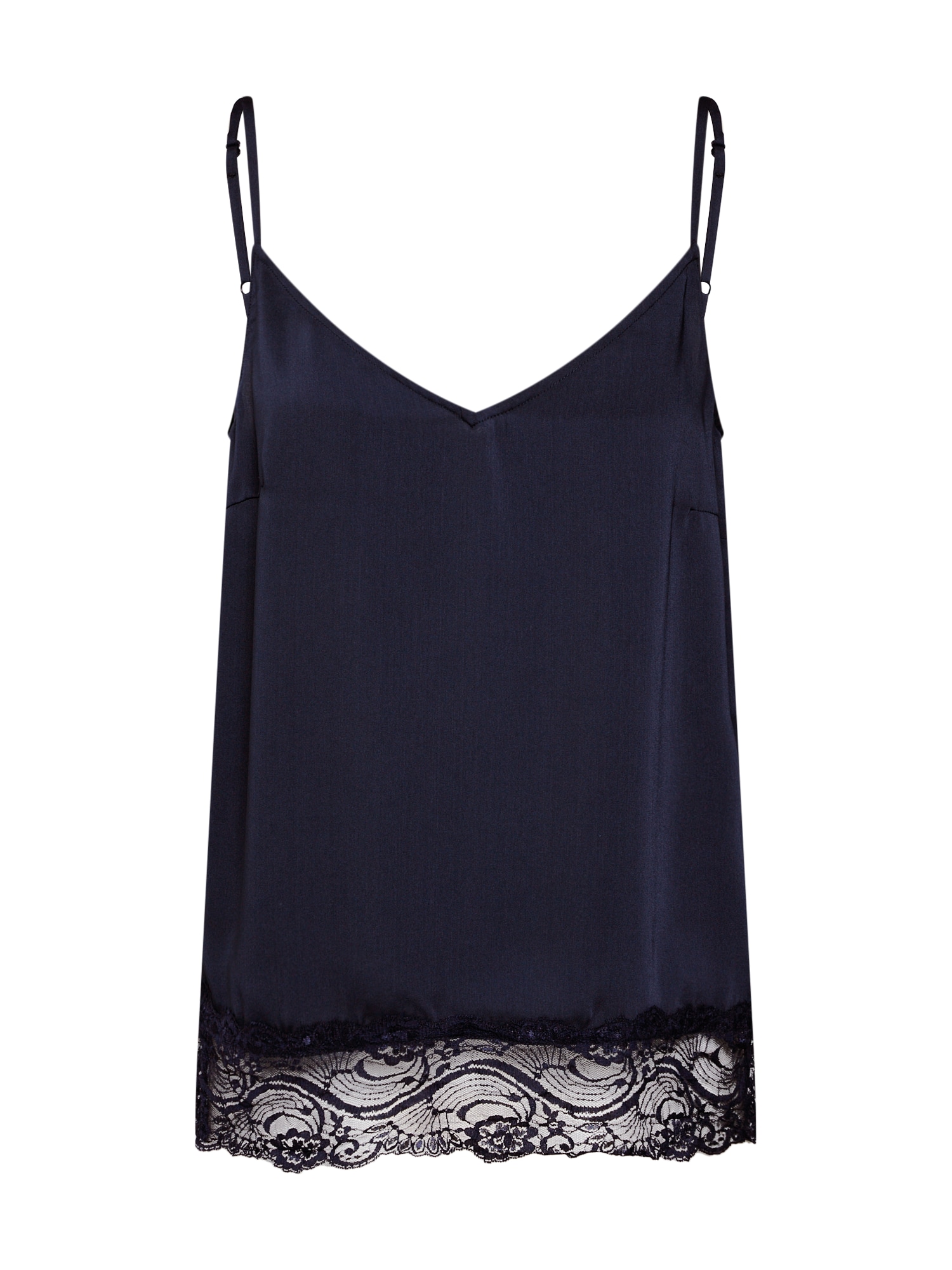 VERO MODA Bluză 'VMCLARA SINGLET MIDI TOP WVN'  albastru noapte