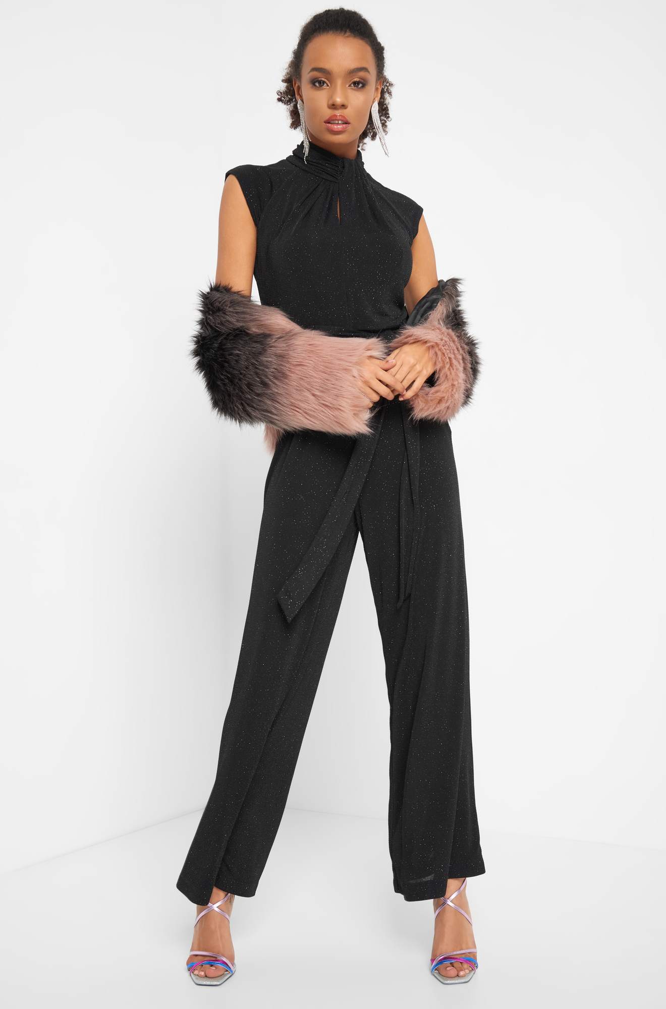 Salopetă cu fir metalic