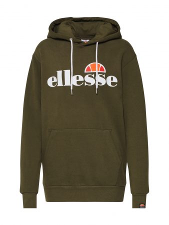 ELLESSE Bluză de molton 'Torices'  kaki / portocaliu / alb