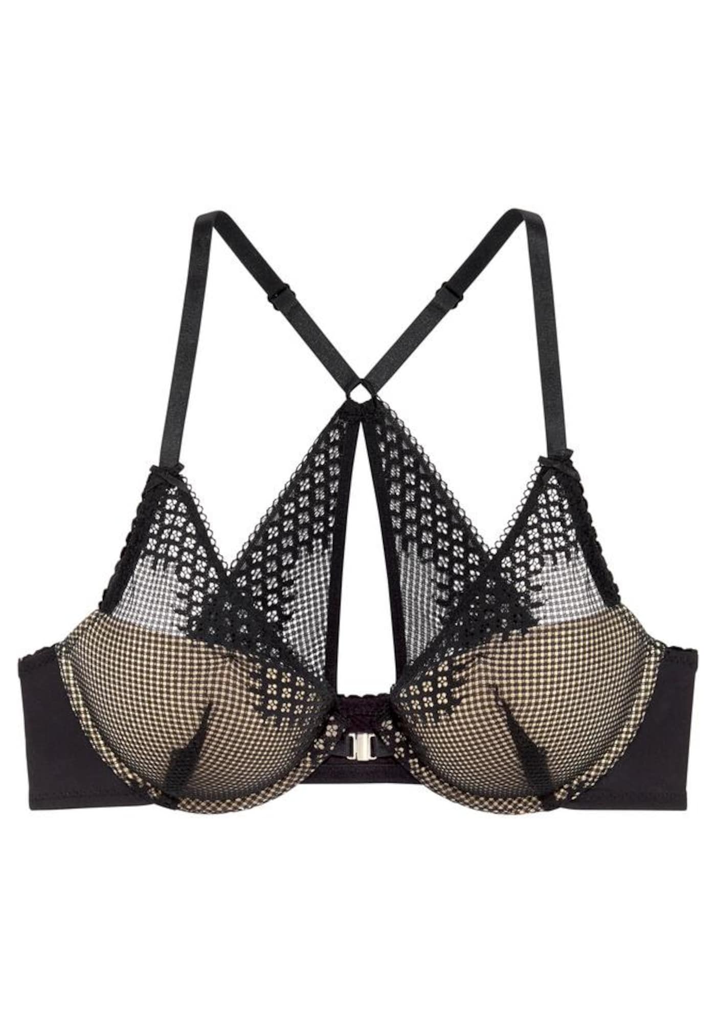 LASCANA Sutien  negru / alb