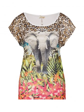 Key Largo Tricou 'WT KENYA round'  nisip / culori mixte