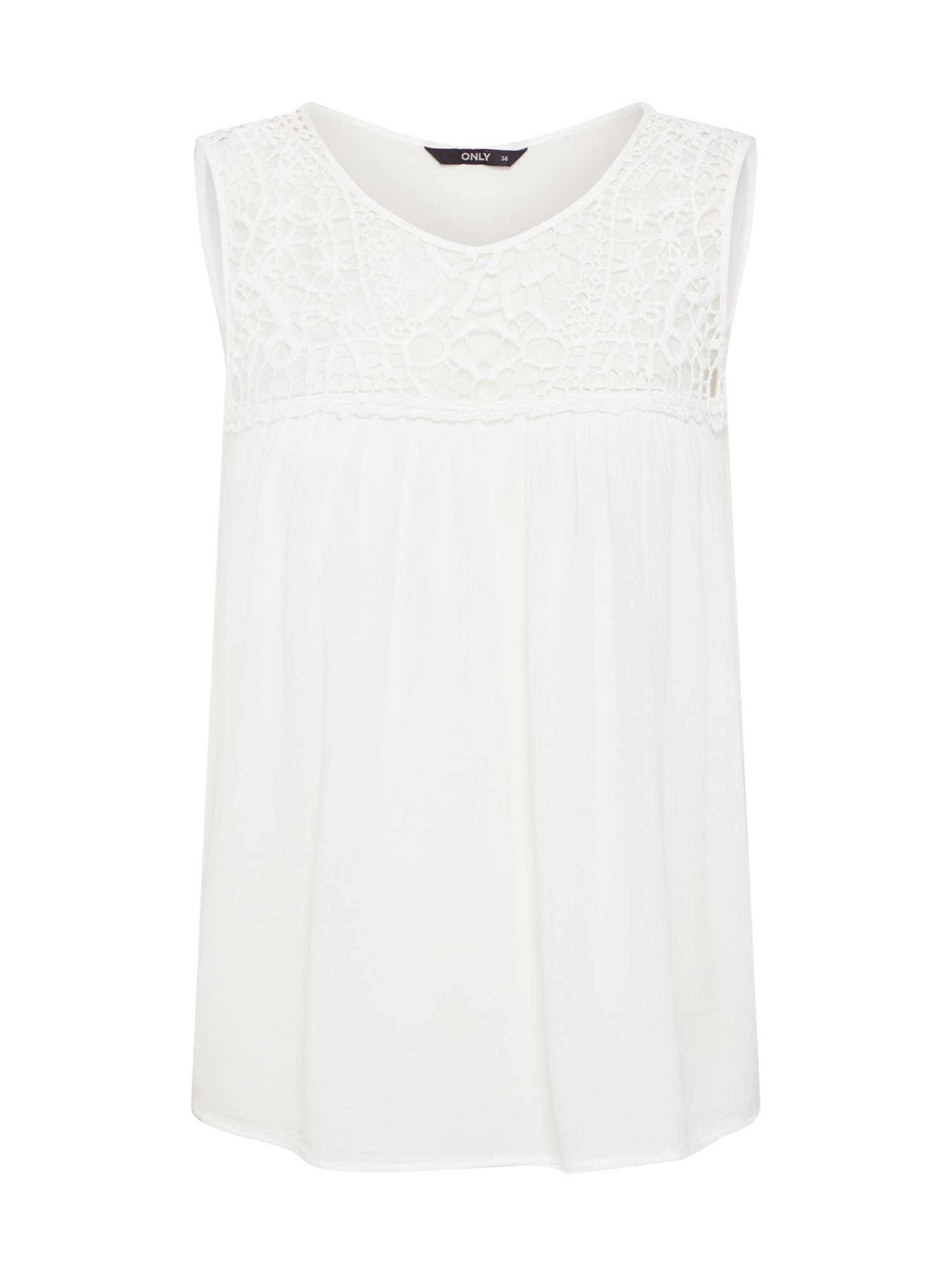 ONLY Bluză 'onlRINA S/L TOP WVN' alb