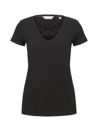 TOM TAILOR DENIM Tricou  negru