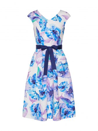 Closet London Rochie  albastru / alb