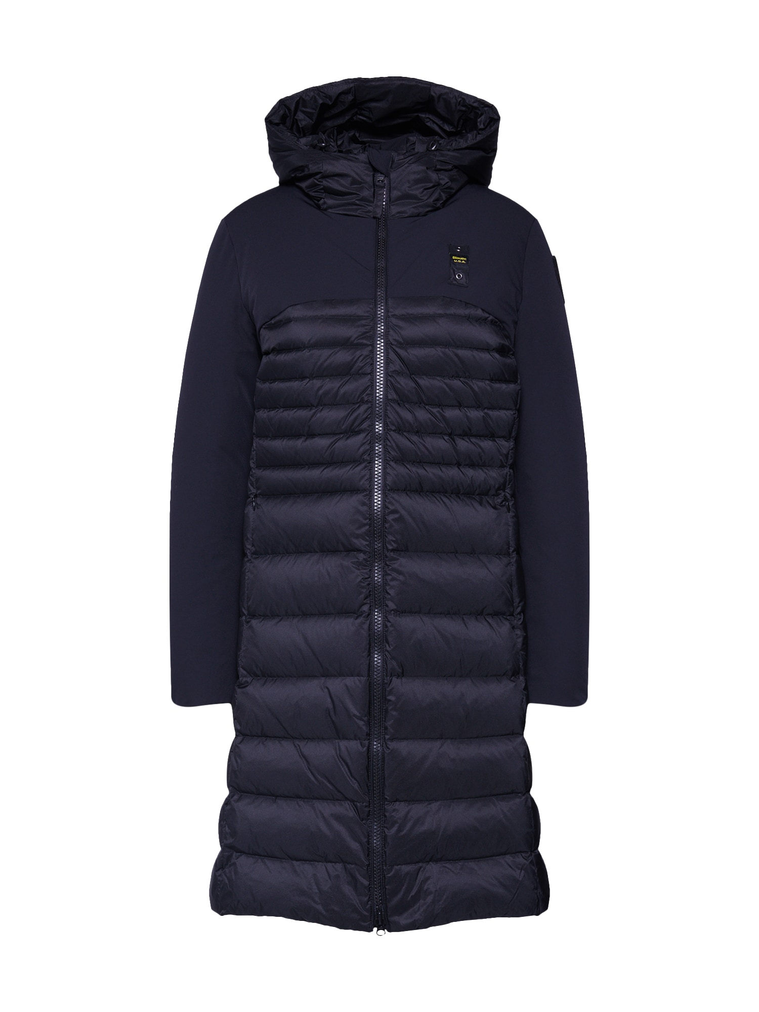 Blauer.USA Palton de iarnă 'IMPERMEABILE TRENCH LUNGHI IMBOTTITO PIUMA'  negru