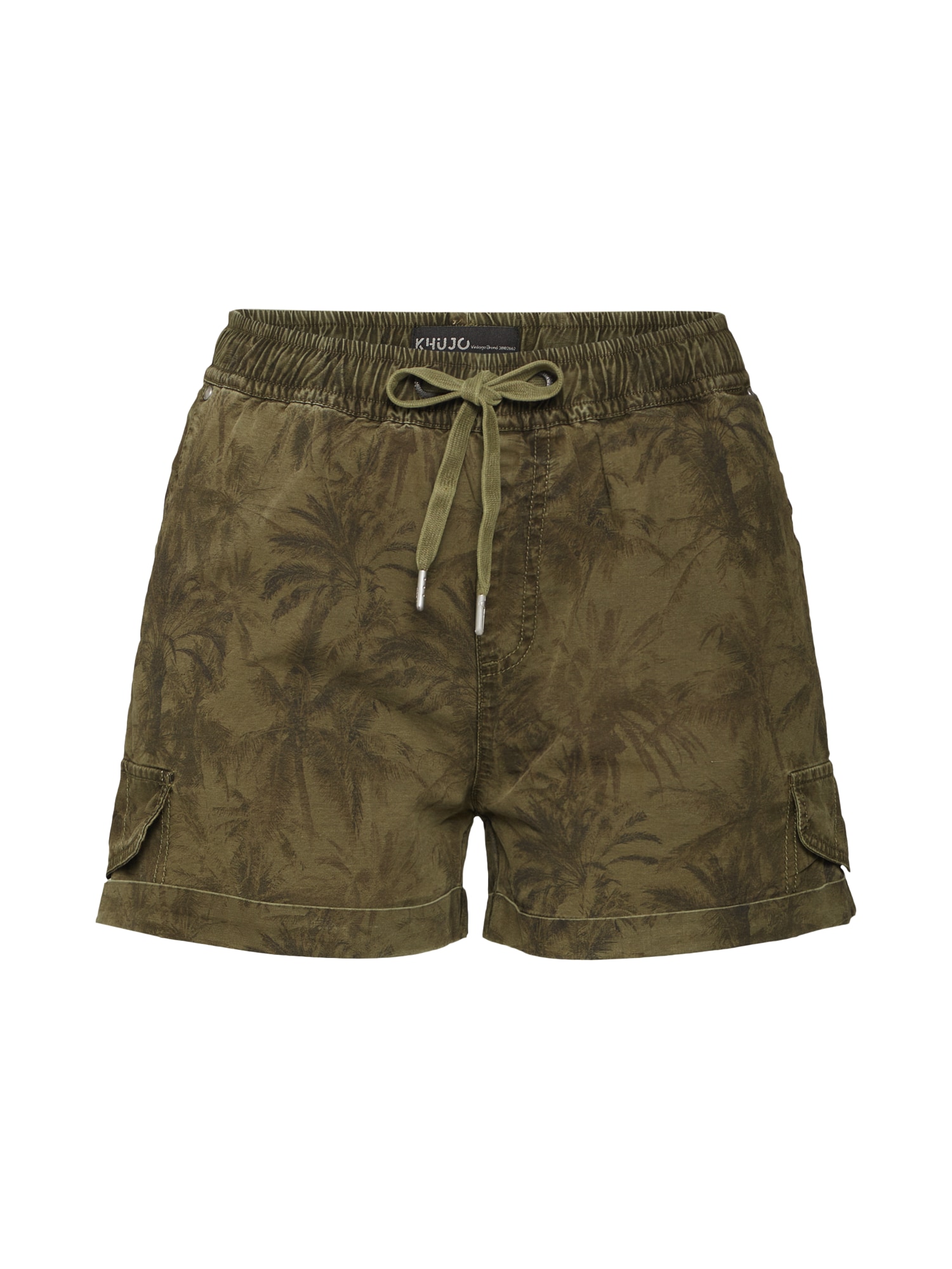 Khujo Pantaloni 'ENORA' verde închis / negru