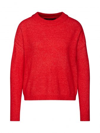 VERO MODA Pulover 'VMRANA LS O NECK BLOUSE BF REP'  roșu