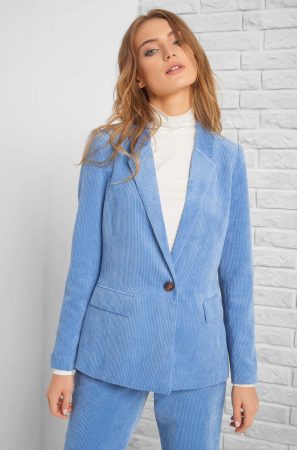 Sacou cambrat din catifea reiată