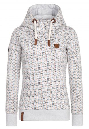 Naketano Bluză de molton 'Pavian Gangbang'  gri deschis / culori mixte