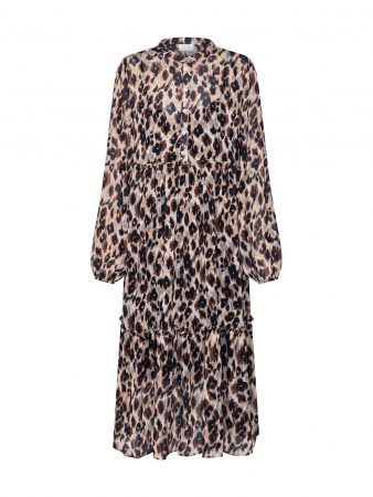 VILA Rochie tip bluză 'Paco'  bej / maro / negru