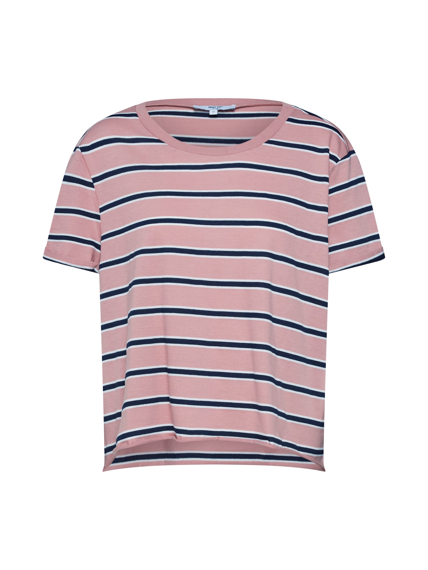 ABOUT YOU Curvy Tricou 'Carola' roz / negru