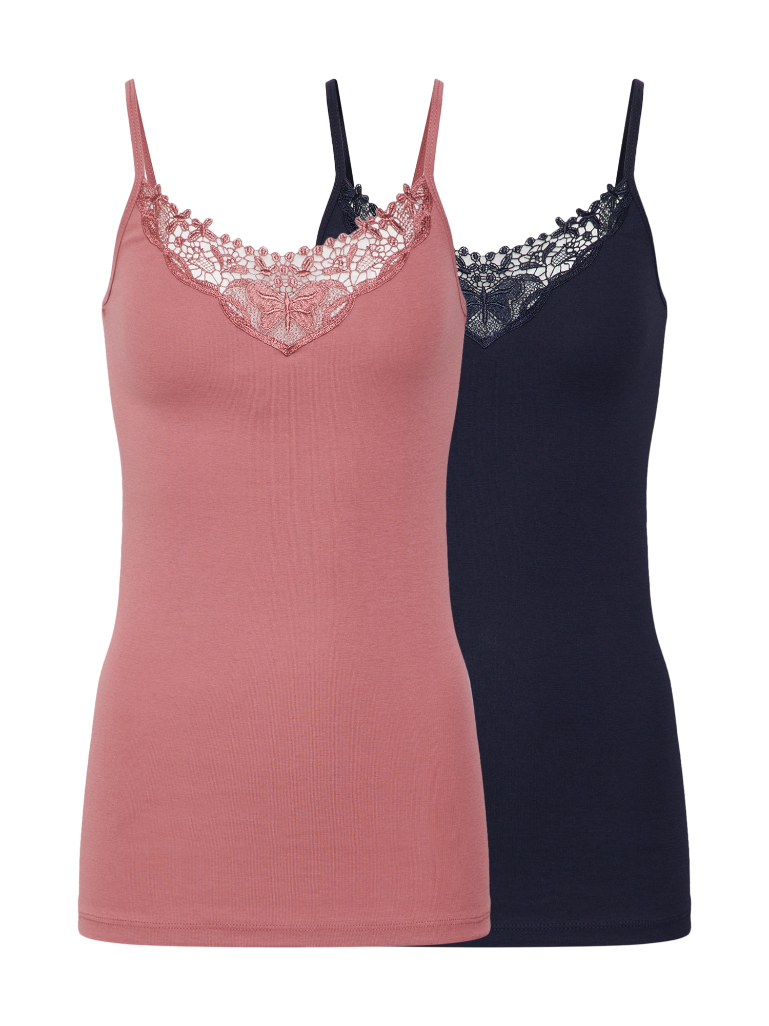 ONLY Top  albastru noapte / roz