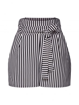 Boohoo Pantaloni  negru / alb