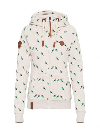 Naketano Hanorac 'Brazzo Doofmann'  gri deschis / verde / coral