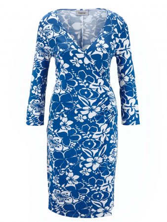 Heine Rochie  albastru / alb