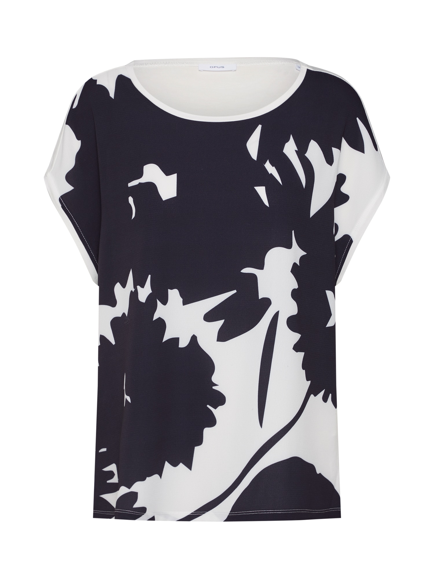 OPUS Tricou  bej / negru