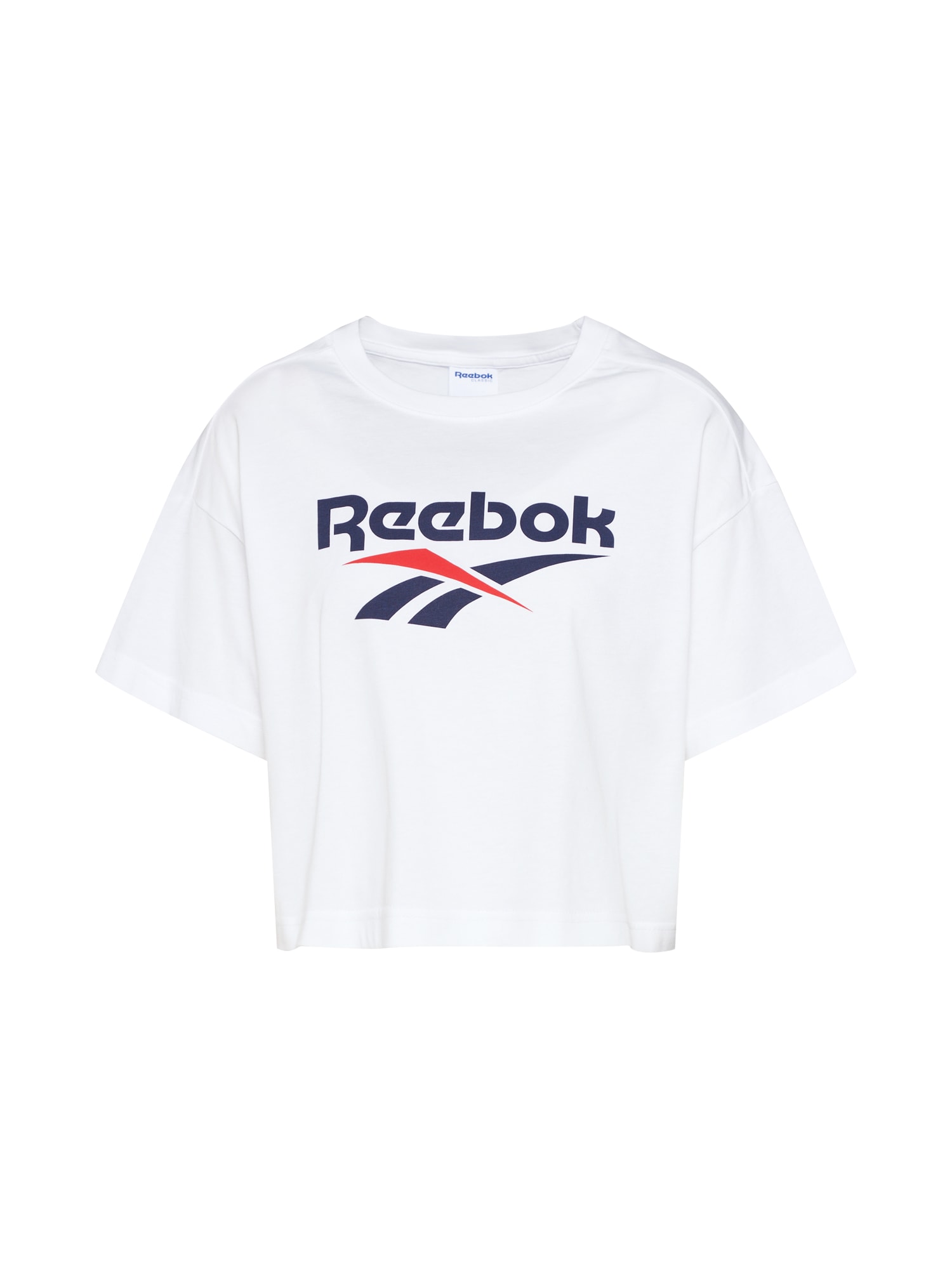 Reebok Classic Tricou 'CL V CROP TEE' navy / roșu / alb