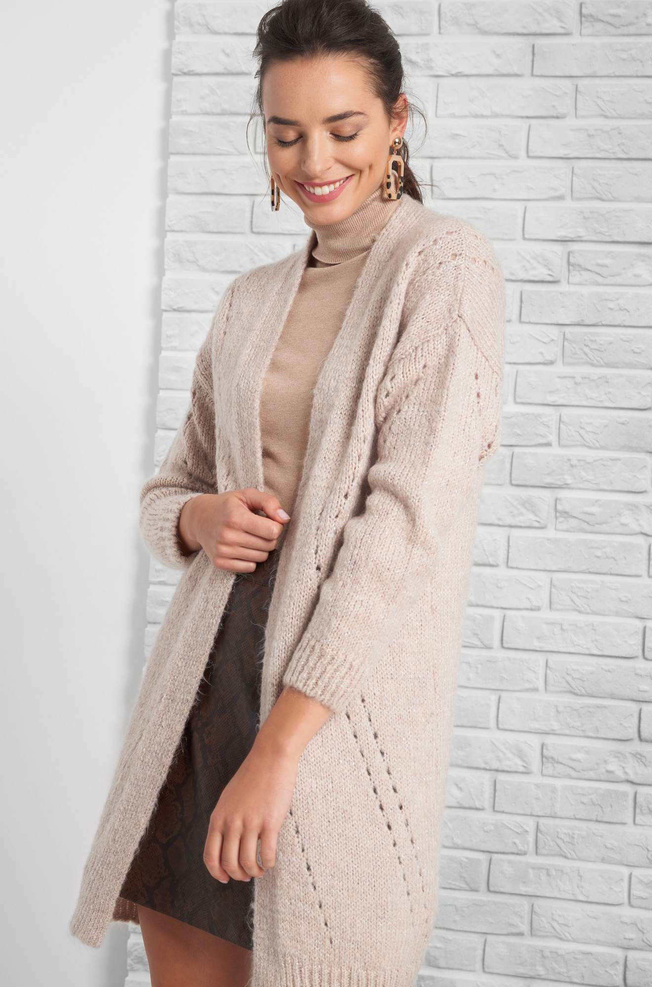 Cardigan ajurat