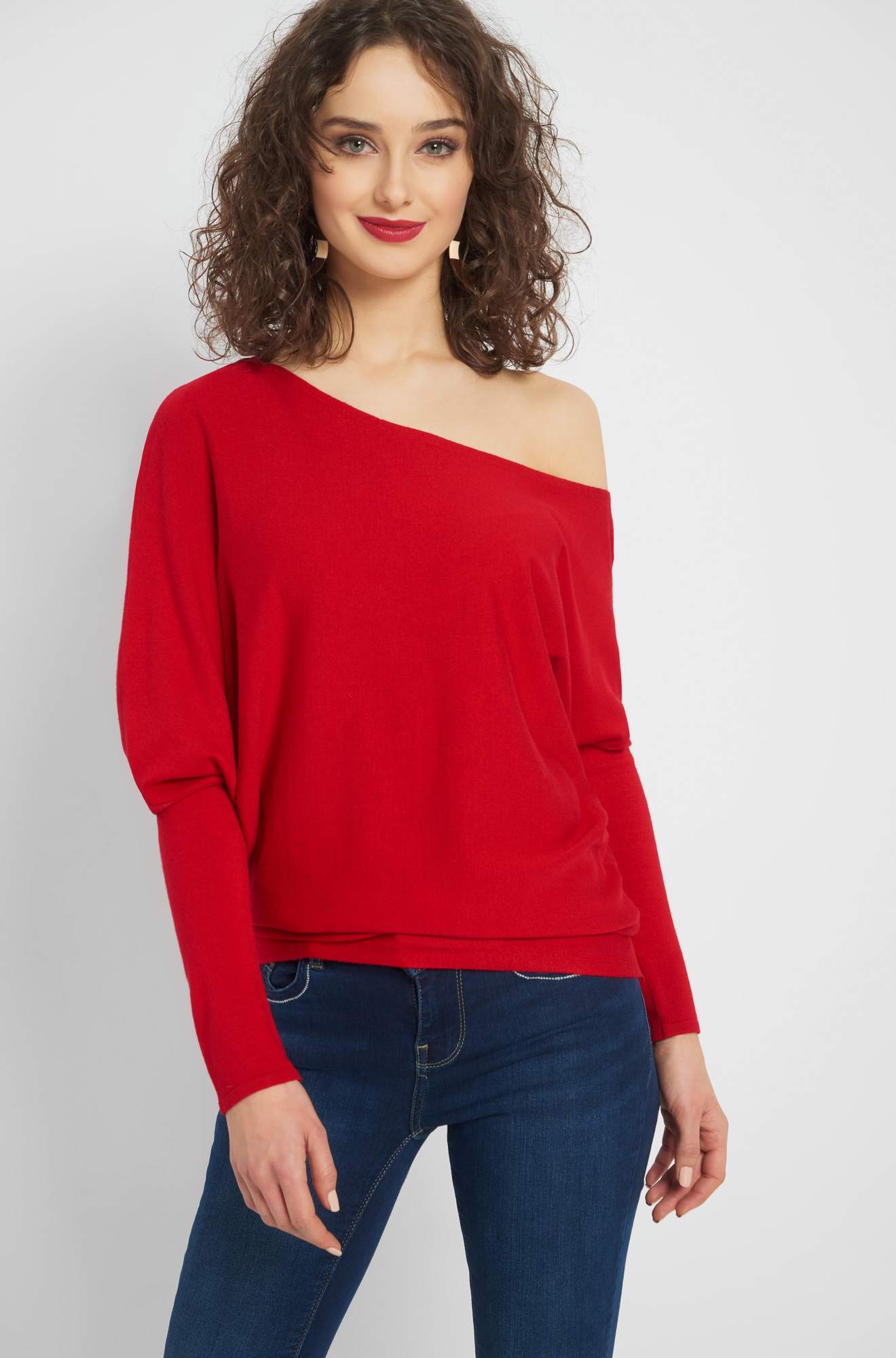 Pulover open shoulder