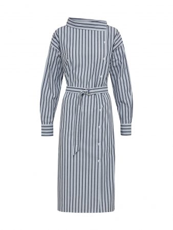 EDITED Rochie 'Agnes'  albastru / navy / alb