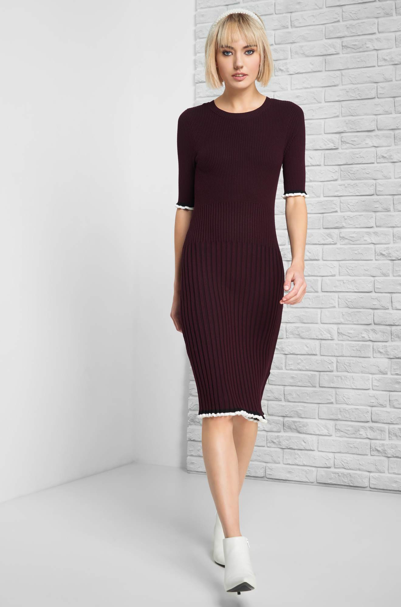 Rochie de tricot midi